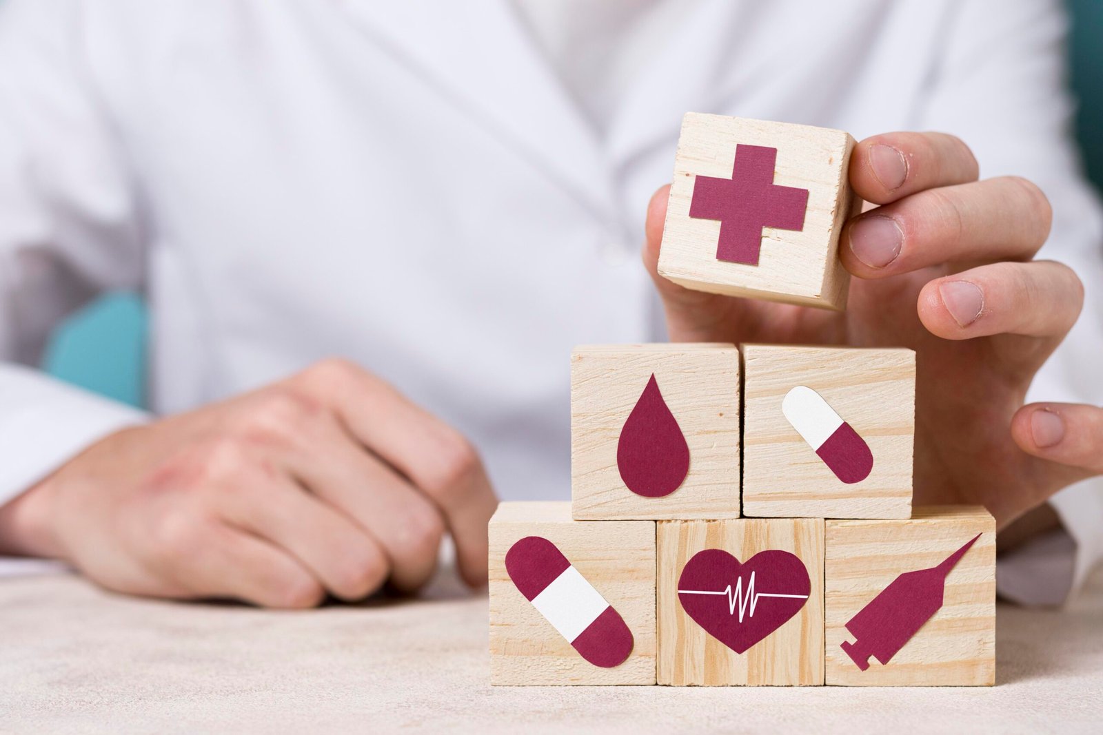 front-view-doctor-holding-medical-element