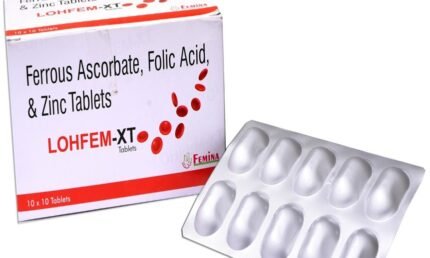 Ferrous Ascorbate Folic Acid & Zinc Tablets | Lohfem-XT